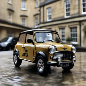 A mini the rock is in bath