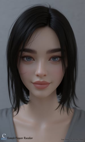 It is a photorealistic avatar powered by Codec Avatars that belongs to the Second Life metaverse and has black hair, white skin, big blue eyes with long, thick, beautiful eyelashes and a big smile. Its style is Daz studio with PBR effects.,score_9, score_8_up, score_7_up, BREAK,