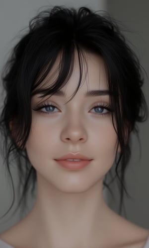 It is a photorealistic avatar powered by Codec Avatars that belongs to the Second Life metaverse and has black hair, white skin, big blue eyes with long, thick, beautiful eyelashes and a big smile. Its style is Daz studio with PBR effects.,score_9, score_8_up, score_7_up, BREAK,