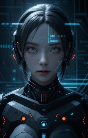 futuristic, mechanical, high tech, black and white grey, metallic, streamlined, complex structure, intricate details, geometric shapes, neon colors, electronic sounds, digital elements, abstract graphics, web, data interaction, virtual reality (skin glow), (highly detailed skin with visible pores), (luxurious decoration: 1.2), (colored eyes: 1.3), pretty. beautiful face. masterpiece, (((((best work of art))))), award winning work, award winning piece, intricate details, attention to detail, futuristic city, full body, futuristic cyber model, cinematic effects, cinematic feeling, surrealism, award winning portrait, realistic design for photo quality, (ultra high resolution, highest quality, reality), complex composition, jiyon,Jiyoung