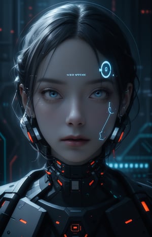 futuristic, mechanical, high tech, black and white grey, metallic, streamlined, complex structure, intricate details, geometric shapes, neon colors, electronic sounds, digital elements, abstract graphics, web, data interaction, virtual reality (skin glow), (highly detailed skin with visible pores), (luxurious decoration: 1.2), (colored eyes: 1.3), pretty. beautiful face. masterpiece, (((((best work of art))))), award winning work, award winning piece, intricate details, attention to detail, futuristic city, full body, futuristic cyber model, cinematic effects, cinematic feeling, surrealism, award winning portrait, realistic design for photo quality, (ultra high resolution, highest quality, reality), complex composition, jiyon,Jiyoung