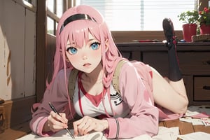 //Quality, ,score_9,score_8_up,score_7_up,score_6_up, masterpiece, best quality, detailmaster2, 8k, 8k UHD, ultra detailed, ultra-high resolution, ultra-high definition, highres, //Character, 1girl, solo,zero two,(Excellent quality,Beautiful eyes, 1.3 ),Pink pajamas, In the morning, Spacious balcony, she stood on the balcony and looked down, Look at the audience,//Fashion, Photo visio look from the bottom up,depth of field.//Background, Natural light, natural shadows,Shiny hair,whole body photo //Others,