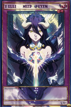 Yugioh card (anime style),masterpiece,best quality,HMG1, albedo,