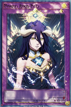 Yugioh card (anime style),masterpiece,best quality,HMG1, Albedo,