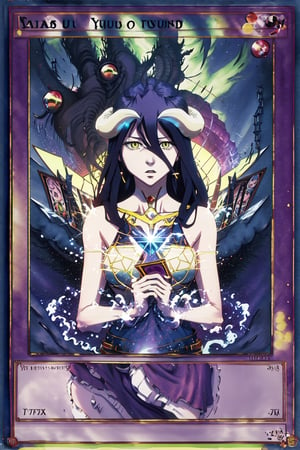 Yugioh card (anime style),masterpiece,best quality,HMG1, Albedo,