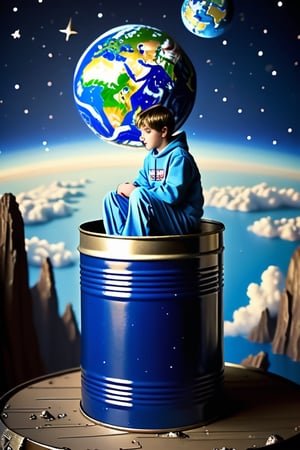 For here
Am I sitting in a tin can
Far above the world
Planet Earth is blue
And there's nothing I can do