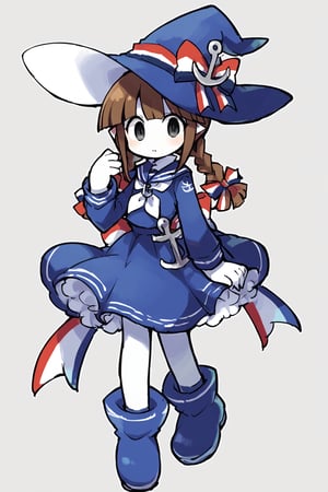 score_9_up, score_8_up, score_7_up,source_anime,1girl, solo, DSP, wadanohara, oounabara to wadanohara,wadawitch, blue dress, witch h, size difference, very white skin, black eyes,good_hands, :), looking_at_viewer, hand_up, 