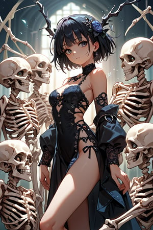 SKELETON,score_9,score_8_up,score_7_up,source_anime, sexy girl