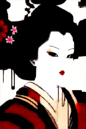 masterpiece, Oiran, beautiful, ukiyo-e, sakura, samura, cyberpunk, darkness, cool girl, fashion, si-fi kiyoto, hided monster