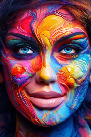 3D Colorful Face