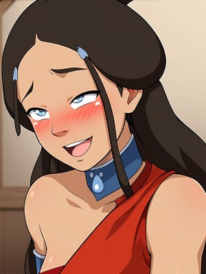 Katara, KataraFire, hypnotized, blushing, ecchi,girl with expression of pleasure