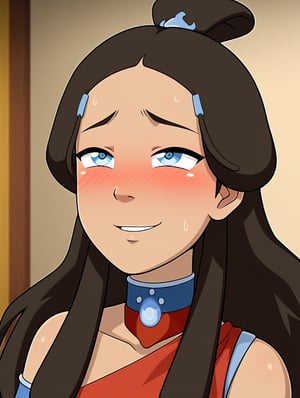 Katara, KataraFire, hypnotized, blushing, girl with expression of pleasure,sexy body, ecchi, pleasured_face