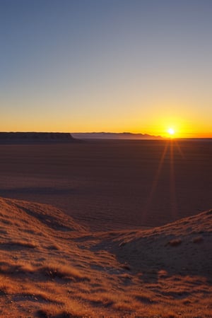 ghost town vista at sunset