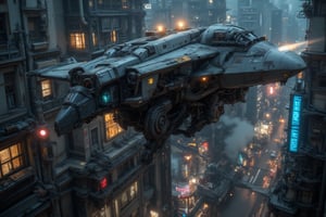 (best quality,ultra-detailed,realistic),fighter jet, flying over a city, at night, BATTLE WITH A GIANT ALIEN ROBOT,  with vibrant city lights, atmospheric mood, cityscape, tall skyscrapers, glowing windows, illuminated streets, bustling traffic, dynamic motion blur, powerful engine exhaust, dramatic shadows, futuristic technology,MechGolemABM-BS01,MechWandererABM-WS01,MechSequrityABM-SQ01,BionicSkin,noc-futuristic