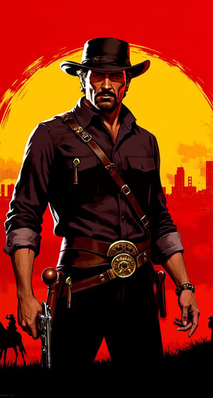 Game Red Dead Redemption 2 game, Arthur Morgan, in a hat, wild west