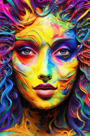 3D Colorful Face