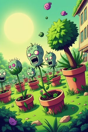 GAME art Plants with zombies