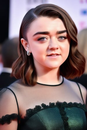 Maisie Williams, long hair, elegant