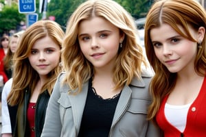 3girls, walking down the street
BREAK
(Chloë Grace Moretz, blonde hair, detailed face, detailed eyes, detailed hands),
(Emma Watson, at the age of 14, brown hair, detailed face, detailed eyes, detailed hands),
(Kate Mara, at the age of 16, red hair, detailed face, detailed eyes, detailed hands)
BREAK
detailed faces, detailed eyes, detailed hands