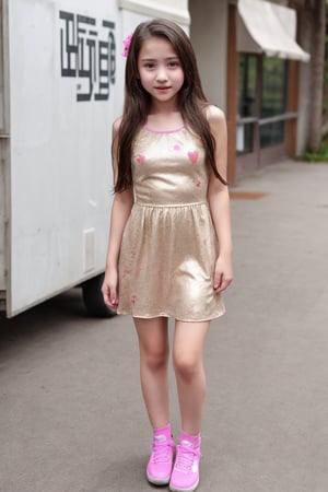 Sweat young girl 13year old, sweet drees, full body,