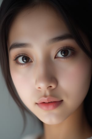 close-up, japanese idol, 18 year old, black eyes, ultra-realistic, portrait, shot on a Sony A7III, high quality --ar 35:64 --quality 2 --v 6.1