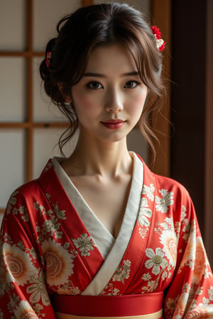 A beautiful Japanese woman, kimono, cinematic, highly details 