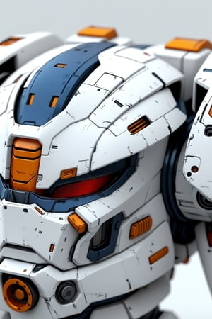  Hyperdetailed, digital art, heavily armored RX-78 Gundamin 3d print. Bloom style Macro shot, close up, Depth of View. (scaled to fullview.)