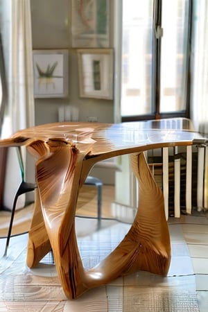 Curve Wood table