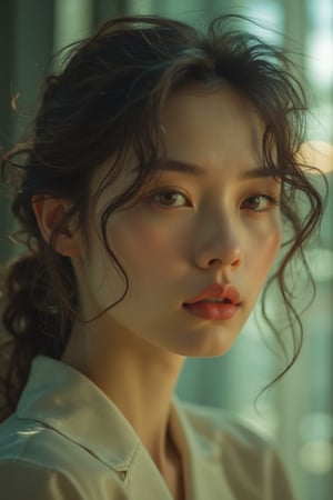 Prompt: a beautiful Korean woman, half-body photo, natural lighting, ultra-realistic --ar 35:64,Midjourney_Whisper