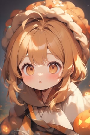 1girl, solo, (gray hair), green eyes, ahoge, (low-pigtail hairs:1.2), (black round frame glasses:1.2), (Witch hat), (Witch cloak), Witch dress, (cute pose), cobweb, (skull), pumpkin lantern, moon, blush, (In the forest at night), (eyes highlight), standing, ((upper body)), very beautiful girl, crazy smiling, slightly angry, himecut hairstyle, masterpiece quality, stunning image, masterpiece, 8K, stunning image, light particles, attractive image, reflections,  \medium\,Beautiful eyes,