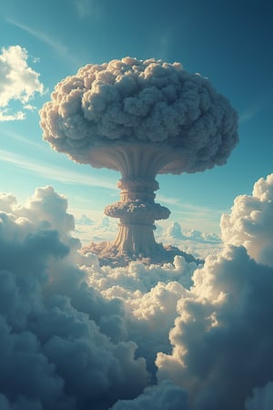 sky, clouds, Nuclear Bomb in the air,EpicSky,NathanDrake,Lucky Clover