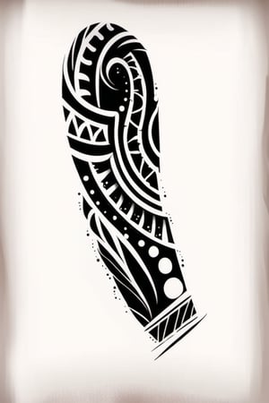 Create a black and white tattoo design stencil inspired from reference image. White background. For upper arm.,Tattoo-T4