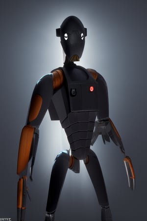 bx commando droid, simple black background