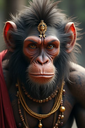 Monkey God Hanuman, photorealistic 