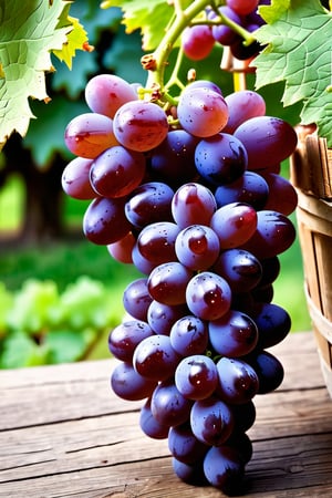 score_9, score_8_up, score_7_up, , BREAK 
large juicy bundle of grapes