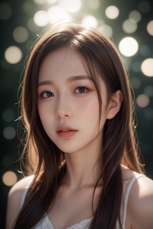 score_9, score_8_up, score_7_up, masterpiece, best quality, 
BREAK
1girl, solo, Japanese girl, long hair, brown hair, upper body, black eyes, lips, realistic, out of focus foreground and background, depth of field, soft bokeh, soft lighting bathes the body and face, 