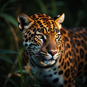 Poitrait Photo of an Jaguar in wild world, natural light