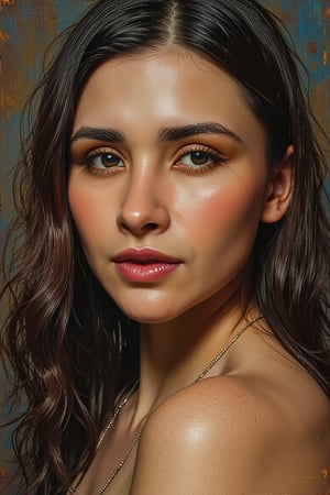 Close up portrait, italian style, of a woman (emely)