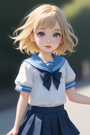 young boy, blonde hair, blue eyes, wearing a skirt
