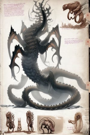 ((HRD, HUD, 8K)),((masterpiece, best quality)), highly detailed,Cthulhu, no humans, monster, scales, sharp teeth, claws, tentacles.﻿