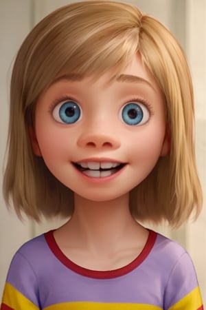 score_9, score_8_up, score_7_up, score_6_up, score_5_up, score_4_up, 1girl, Riley_1, portrait, short hair, teeth, striped shirt, happy