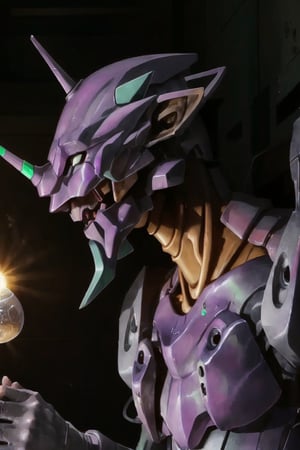 eva 01, evagod, evangelion mecha, science fiction, god cloud ligh, best quality, masterpiece, cyberpunk, close-up, full_body