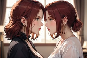 母女關係,black widow.
Two people (50% similar), mother-daughter relationship. (woman), (little girl).