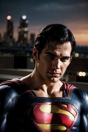 Portrait of superman in metropolis
