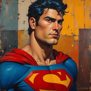 Portrait of Superman, Cubism style