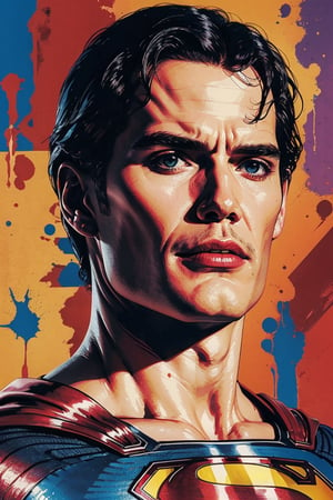 Portrait of Superman, pop art