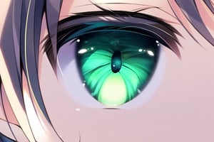 suimya, jitome, green eyes, eye focus, close-up