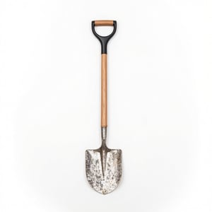 shovel, white background 