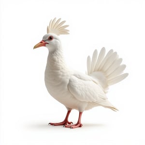 Isolated Object,white background, 32k, 8k, Photorealistic of dope bird