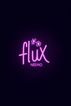 Modern logo design featuring FLUX NEEMO in a cursive, glowing purple vibrant neon Bold font, with flowers and a love symbol subtly integrated. The minimalist logo is set against a dark background, enhancing the glowing effect and allowing the vibrant neon script and delicate floral elements to evoke warmth and emotional connection.